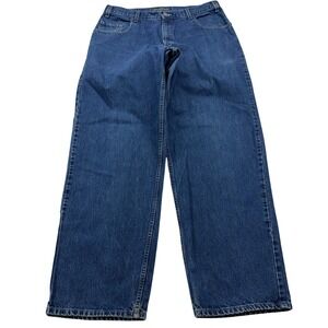 Levis SilverTab Baggy Fit Jeans Mens 36x34 Blue Denim Vintage 90s Colombia Skate
